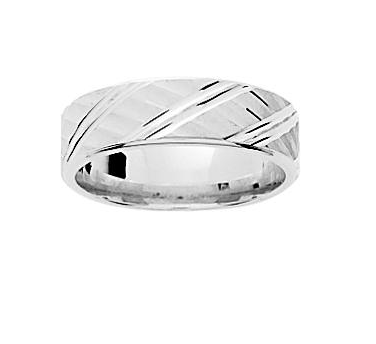 Alliance homme or blanc