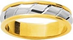Alliance homme bicolore