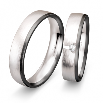 Alliance or bicolore homme et dame