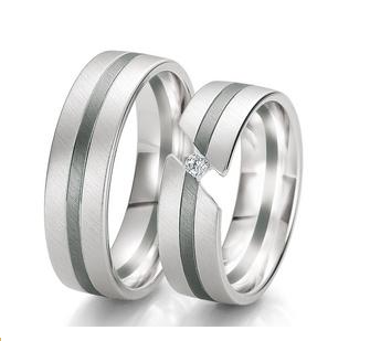 Alliance or bicolore homme et dame