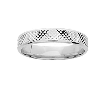 Alliance homme or blanc