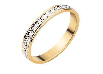 Alliance bicolore façon diamantée