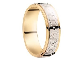 Alliance or bicolore homme 