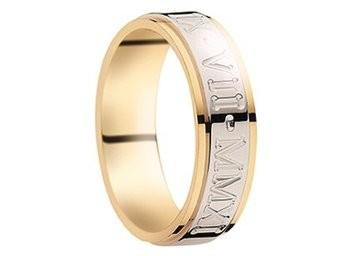 Alliance or bicolore homme 