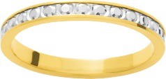 Alliance bicolore façon diamantée