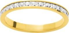 Alliance bicolore façon diamantée