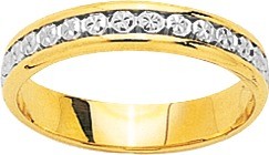Alliance bicolore façon diamantée