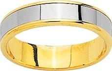 Alliance homme bicolore