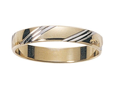 Alliance homme bicolore