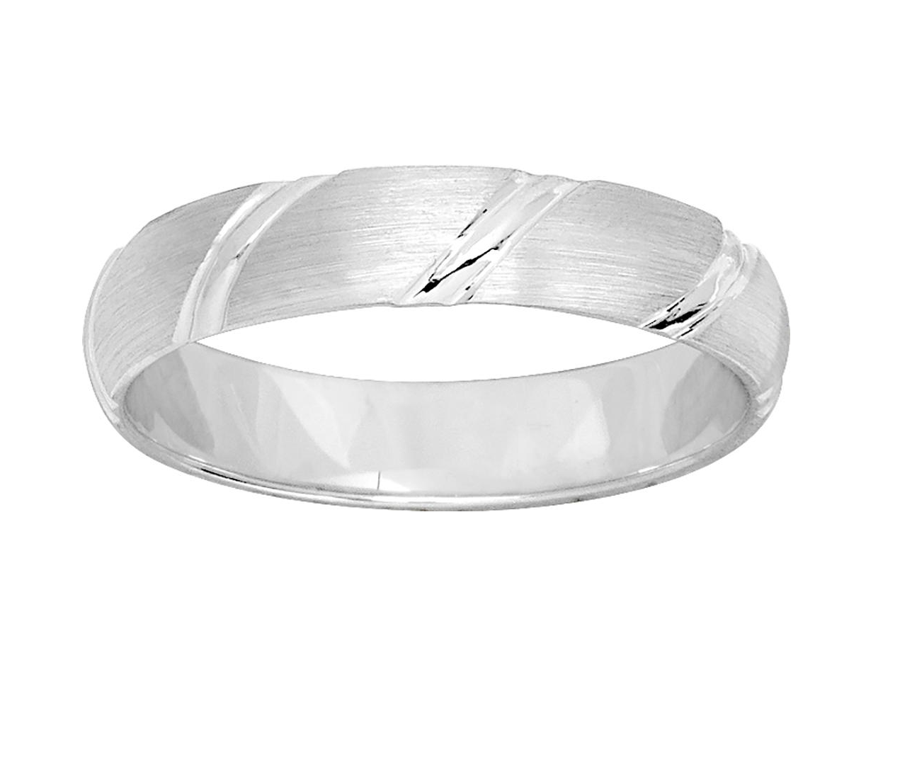 Alliance homme or blanc