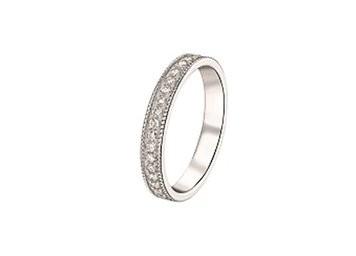 Alliance diamants or blanc