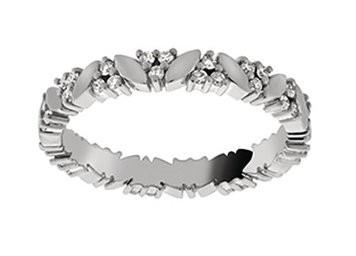 Alliance diamants or blanc