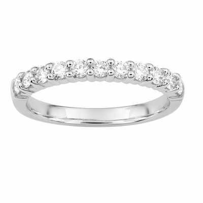 Alliance diamants or blanc