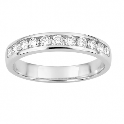 Alliance diamants or blanc