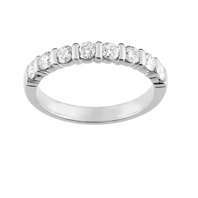 Alliance diamants or blanc