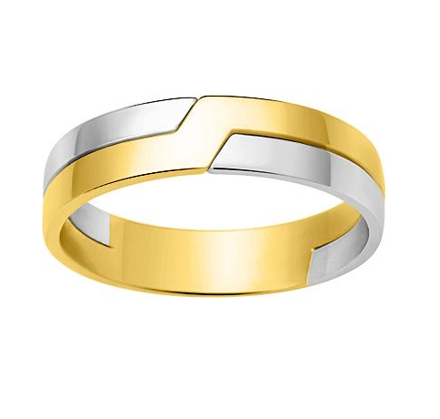 Alliance or bicolore homme 
