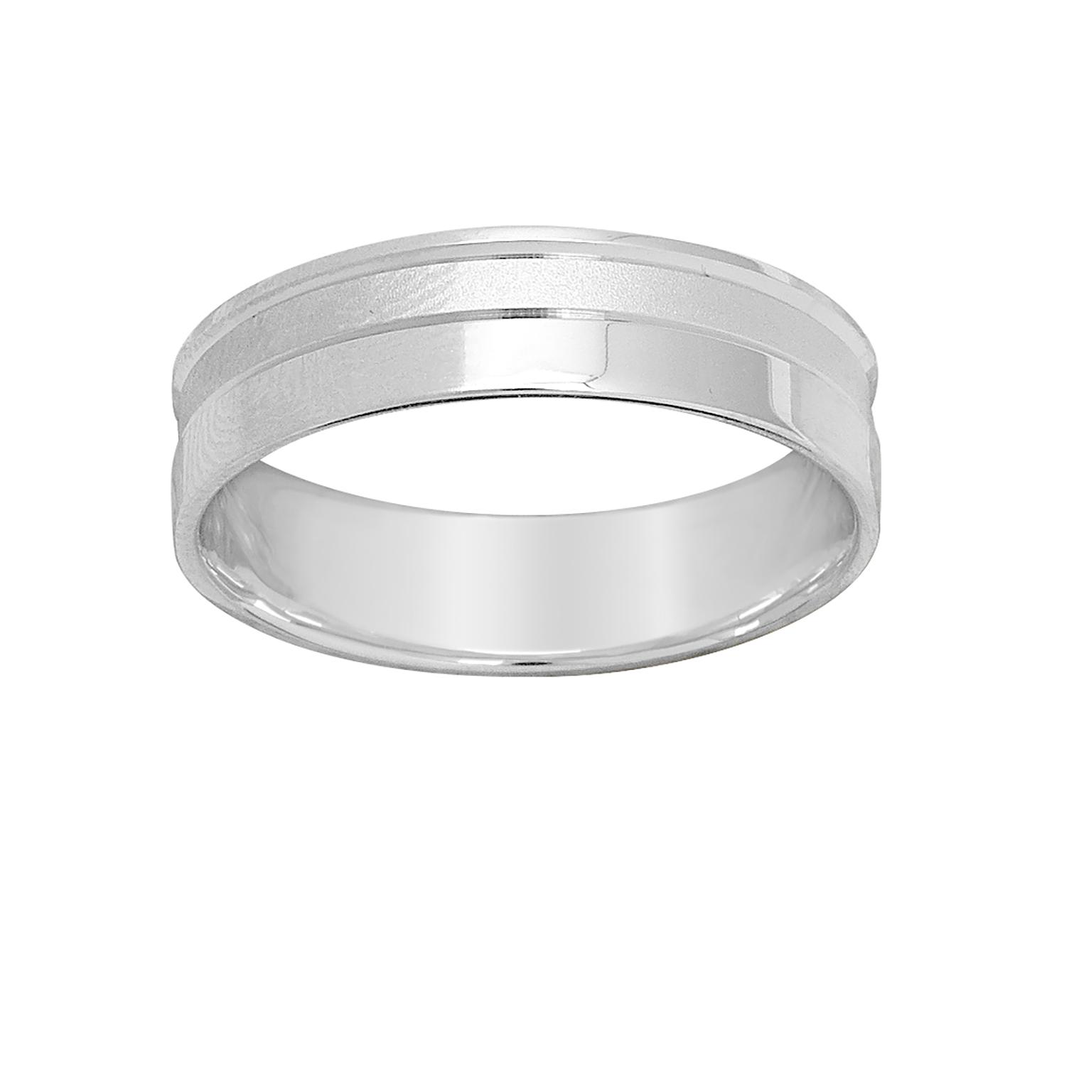 Alliance homme or blanc