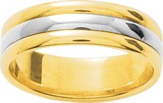 Alliance homme bicolore