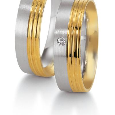 Alliances or bicolore homme et dame