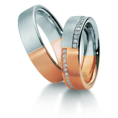 Alliances or bicolore homme et dame