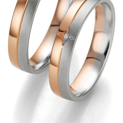 Alliances or bicolore homme et dame