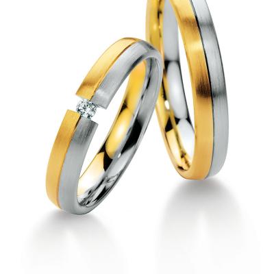 Alliances or bicolore homme et dame