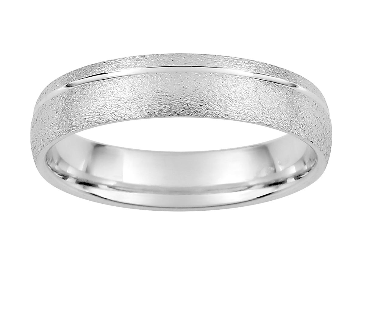 Alliance homme or blanc