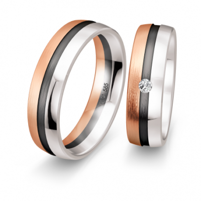 Alliance tricolore homme et dame 