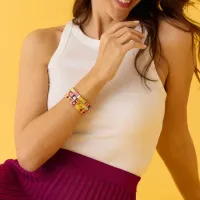 Bracelet coachella la boca simone a bordeaux