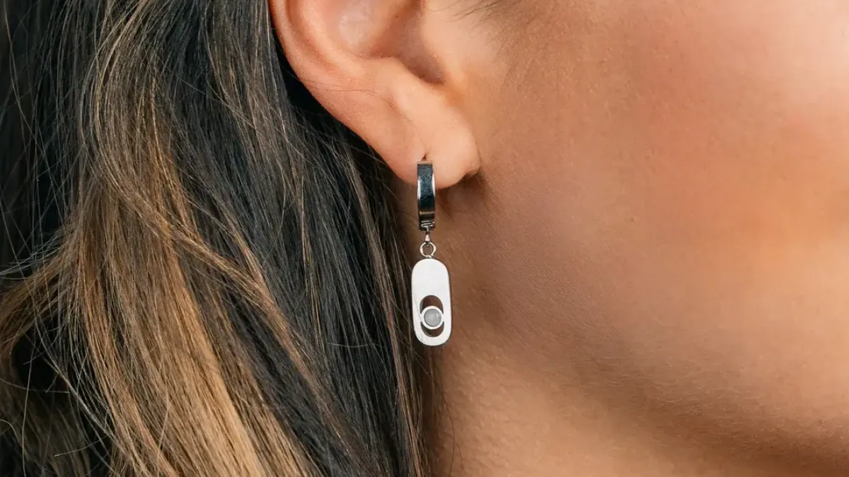 Boucles d'oreilles acier